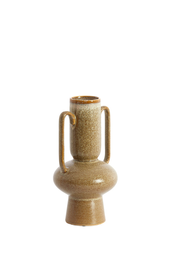 Light & Living Accessories Vase deco 11x21 cm OTARU ceramics olive green House of Isabella UK