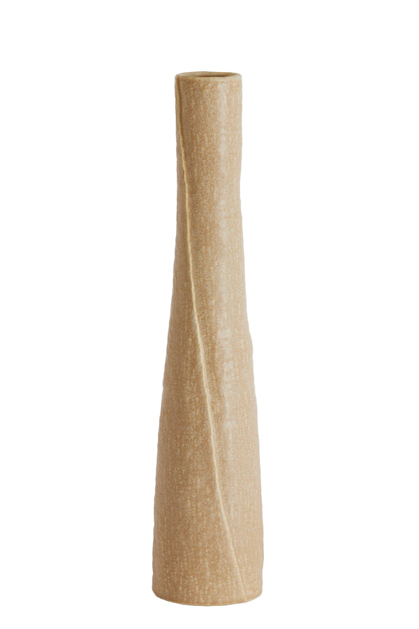 Light & Living Accessories Vase deco 11x45 cm SETIMMO ceramics light brown House of Isabella UK