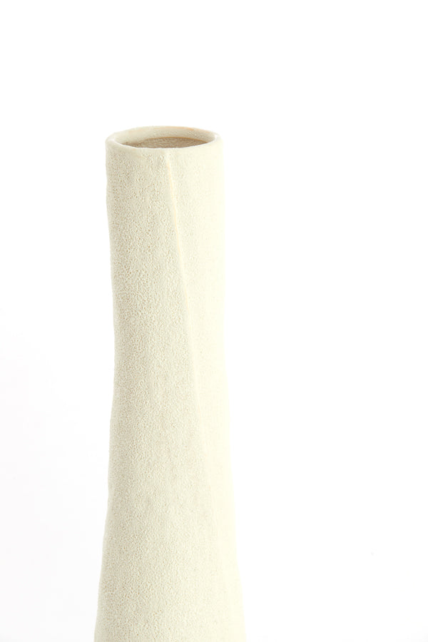 Light & Living Accessories Vase deco 11x45 cm SETIMMO ceramics matt cream House of Isabella UK