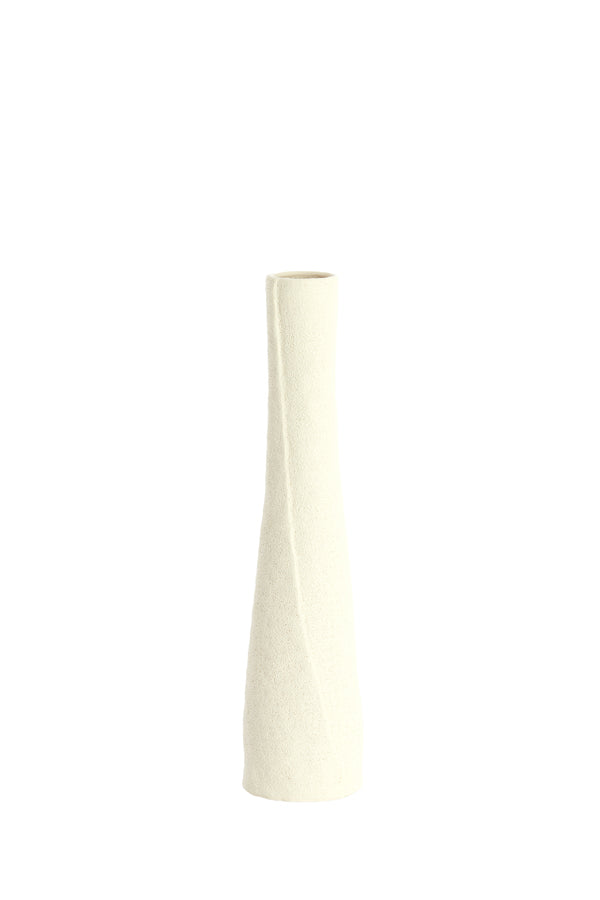 Light & Living Accessories Vase deco 11x45 cm SETIMMO ceramics matt cream House of Isabella UK