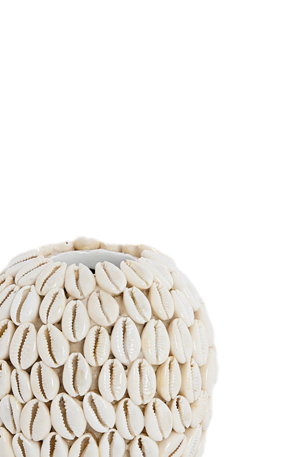 Light & Living Accessories Vase deco 12,5x11,5 cm SHELL cream House of Isabella UK
