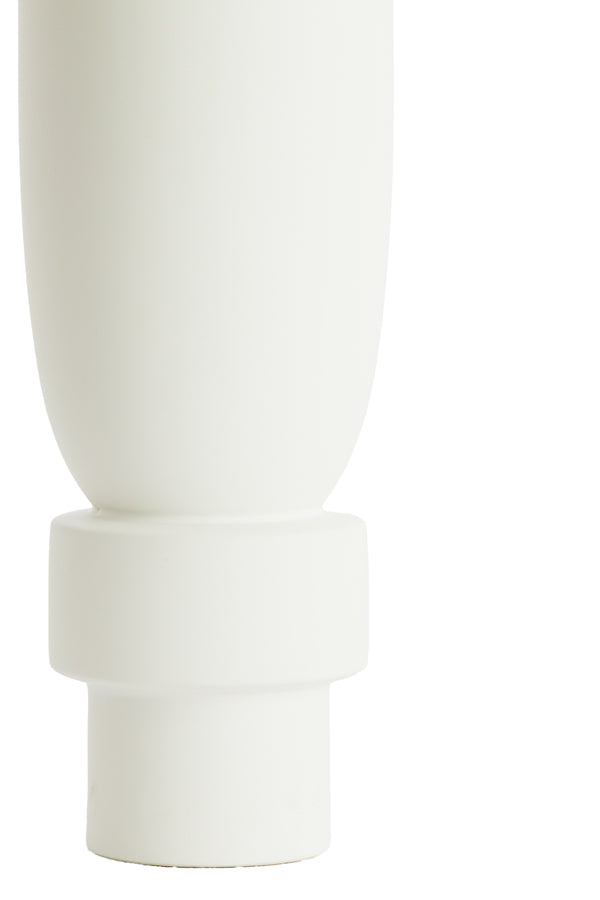 Light & Living Accessories Vase deco 12,5x35,5 cm ROSSIO matt white House of Isabella UK