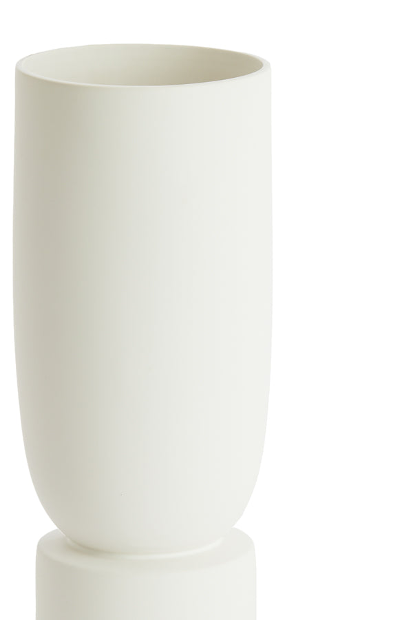 Light & Living Accessories Vase deco 12,5x35,5 cm ROSSIO matt white House of Isabella UK