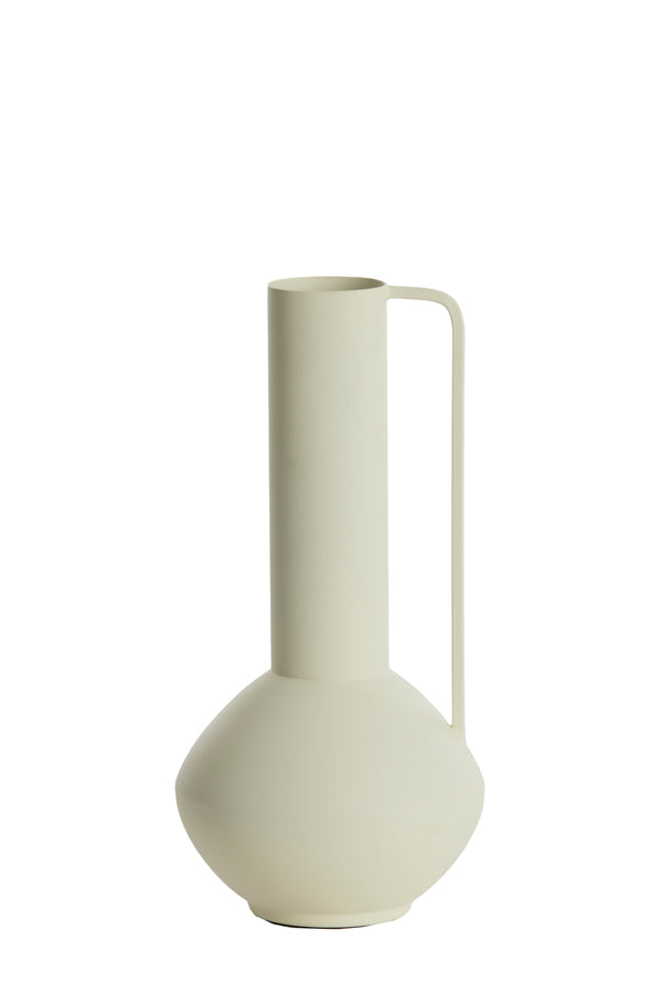 Light & Living Accessories Vase deco 12x28 cm PANZANO matt cream House of Isabella UK