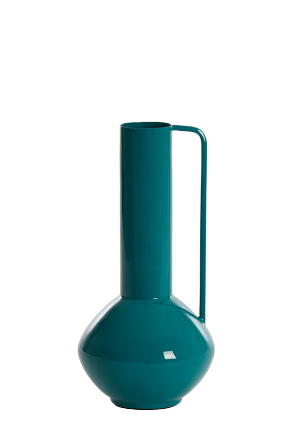 Light & Living Accessories Vase deco 12x28 cm PANZANO shiny emerald House of Isabella UK