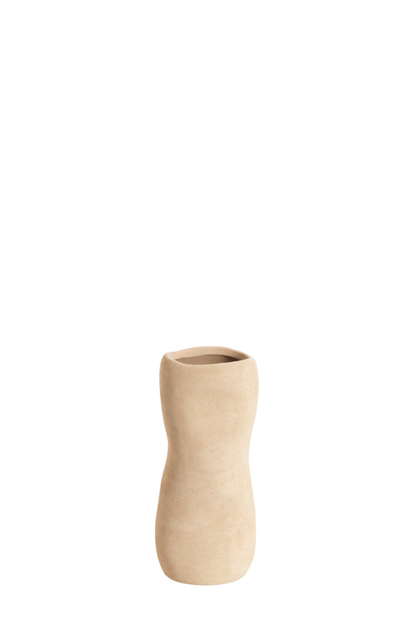 Light & Living Accessories Vase deco 12x28 cm SERAFINA ceramics light brown House of Isabella UK