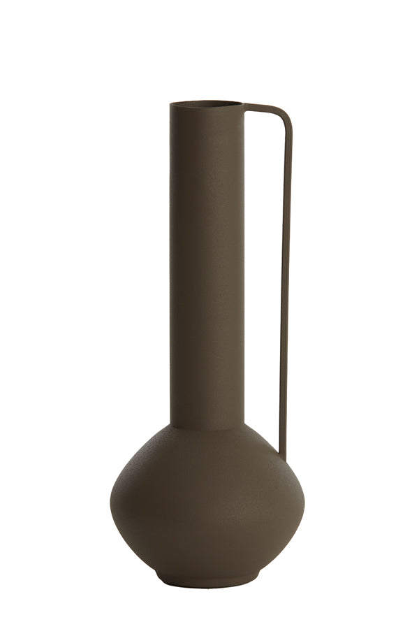 Light & Living Accessories Vase deco 12x33 cm PANZANO matt brown House of Isabella UK