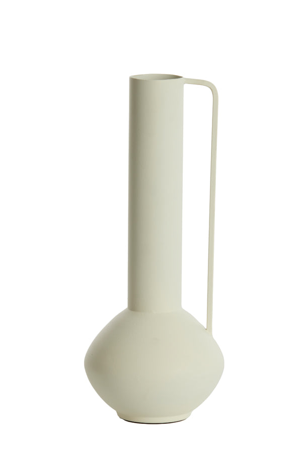 Light & Living Accessories Vase deco 12x33 cm PANZANO matt cream House of Isabella UK