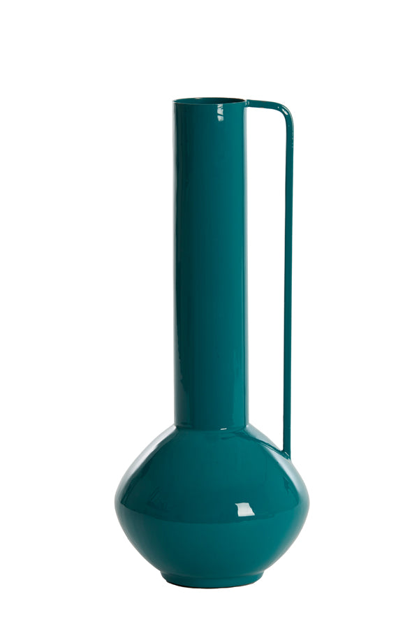 Light & Living Accessories Vase deco 12x33 cm PANZANO shiny emerald House of Isabella UK