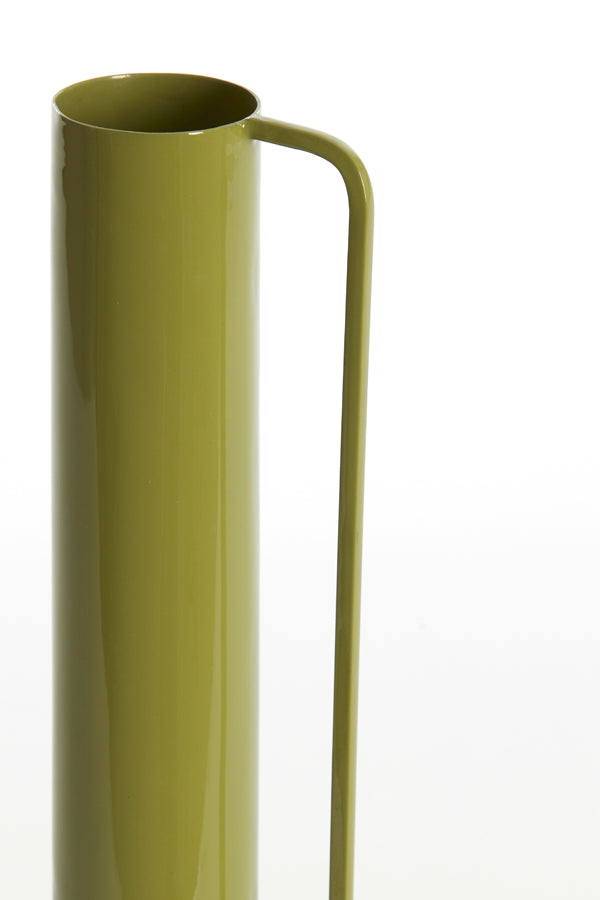Light & Living Accessories Vase deco 12x33 cm PANZANO shiny olive green House of Isabella UK
