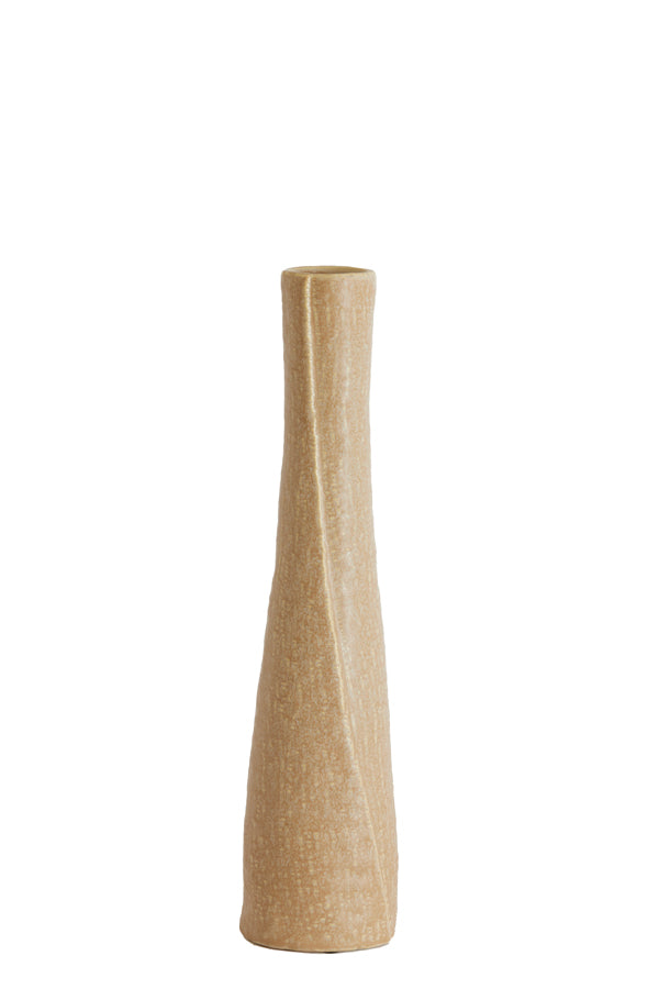 Light & Living Accessories Vase deco 12x55,5 cm SETIMMO ceramics light brown House of Isabella UK