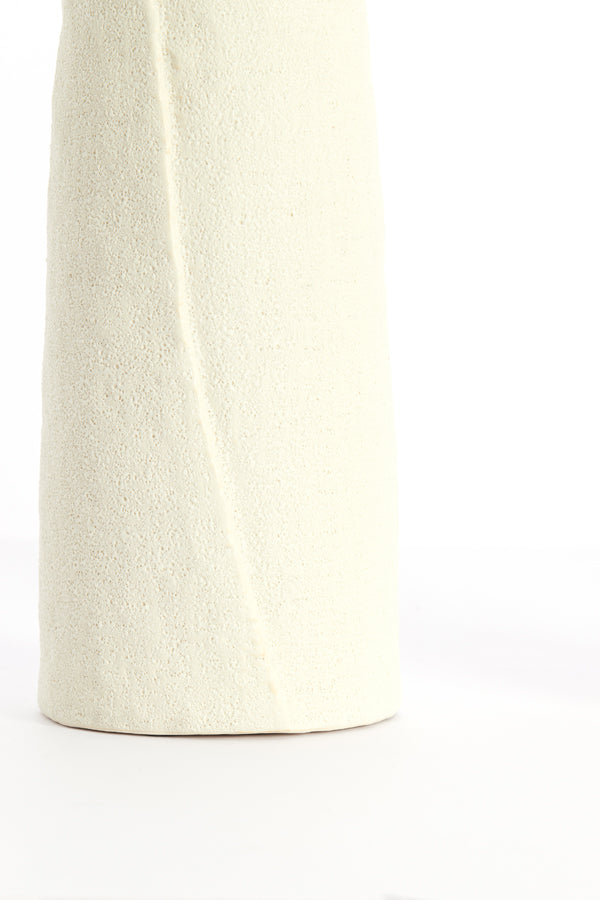 Light & Living Accessories Vase deco 12x55,5 cm SETIMMO ceramics matt cream House of Isabella UK