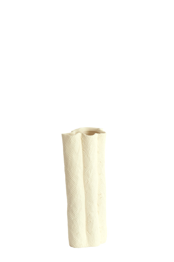 Light & Living Accessories Vase deco 12x9,5x30 cm FLOVILLA ceramics cream House of Isabella UK