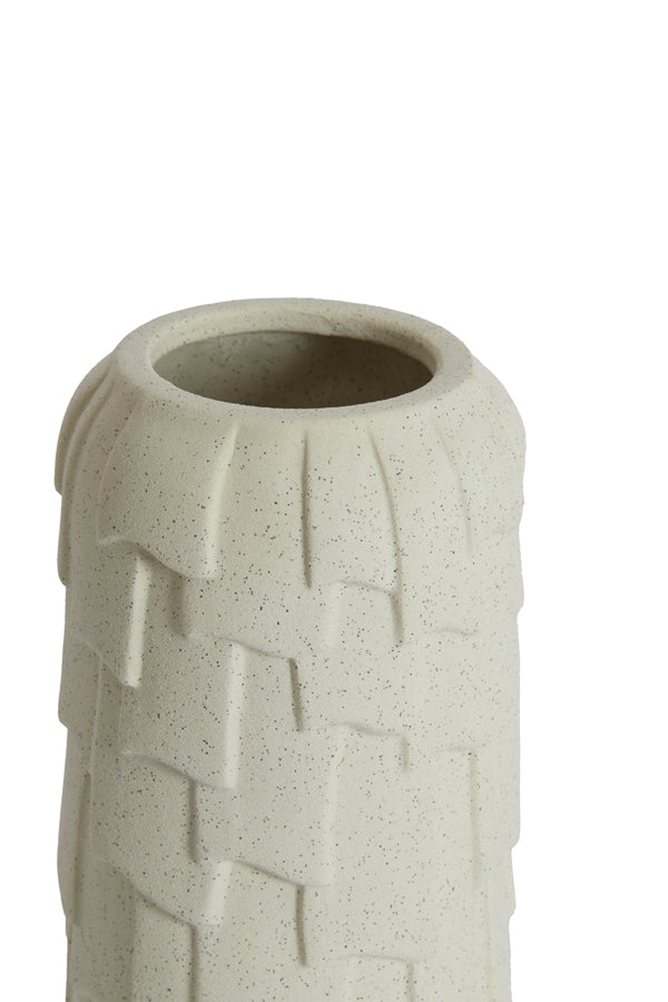 Light & Living Accessories Vase deco 13,5x28 cm LEIMA ceramics matt cream House of Isabella UK
