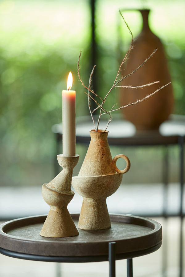 Light & Living Accessories Vase deco 13x11x20,5 cm MOSIMA antique sand House of Isabella UK