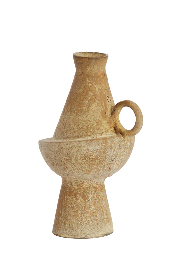 Light & Living Accessories Vase deco 13x11x20,5 cm MOSIMA antique sand House of Isabella UK