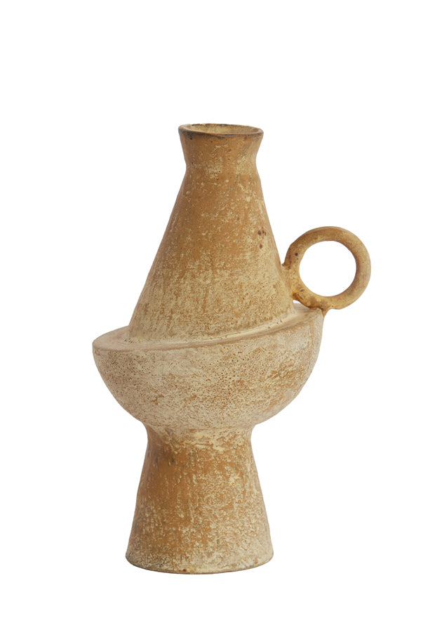 Light & Living Accessories Vase deco 13x11x20,5 cm MOSIMA antique sand House of Isabella UK