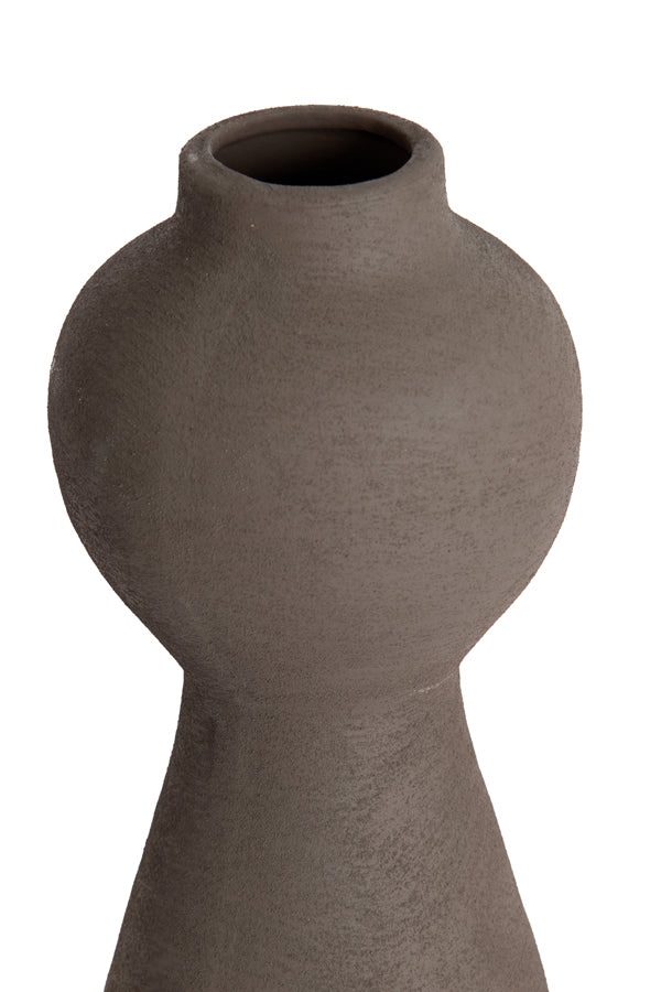 Light & Living Accessories Vase deco 13x34 cm YECLA ceramics dark brown House of Isabella UK