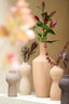 Light & Living Accessories Vase deco 13x34 cm YECLA ceramics light peach House of Isabella UK