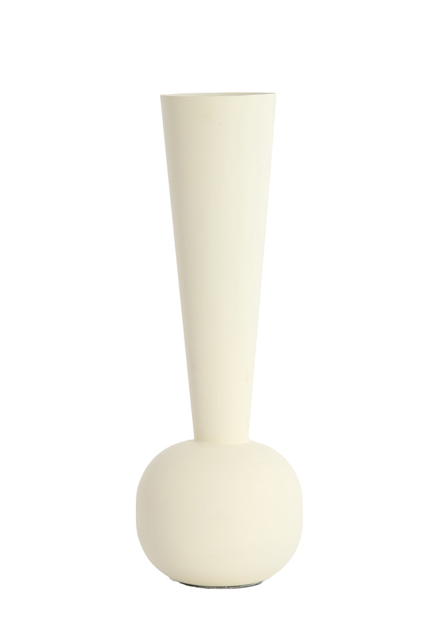 Light & Living Accessories Vase deco 13x36 cm TODI matt cream House of Isabella UK