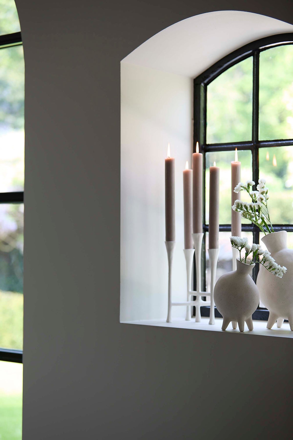 Light & Living Accessories Vase deco 14,5x10,5x21 cm BUGIBBA matt cream House of Isabella UK