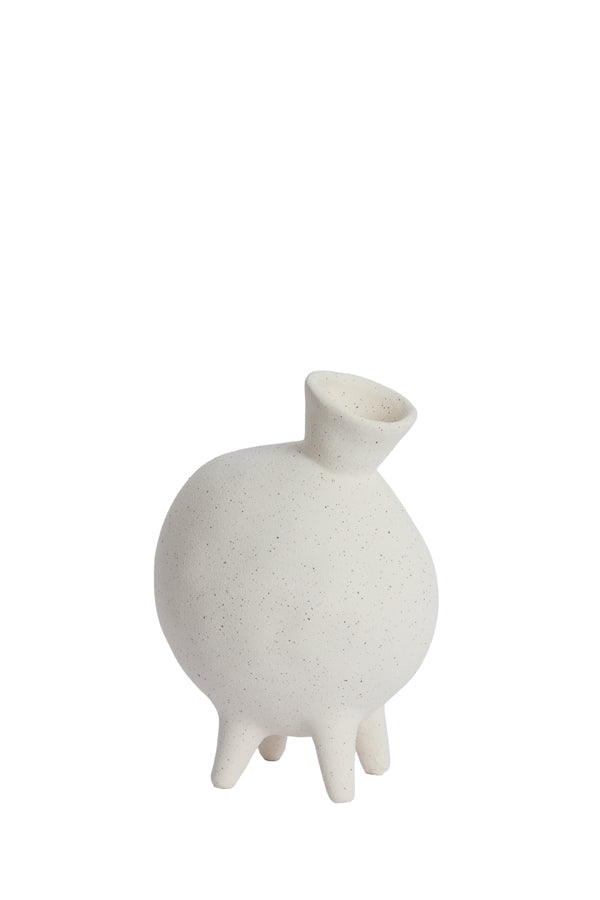 Light & Living Accessories Vase deco 14,5x10,5x21 cm BUGIBBA matt cream House of Isabella UK