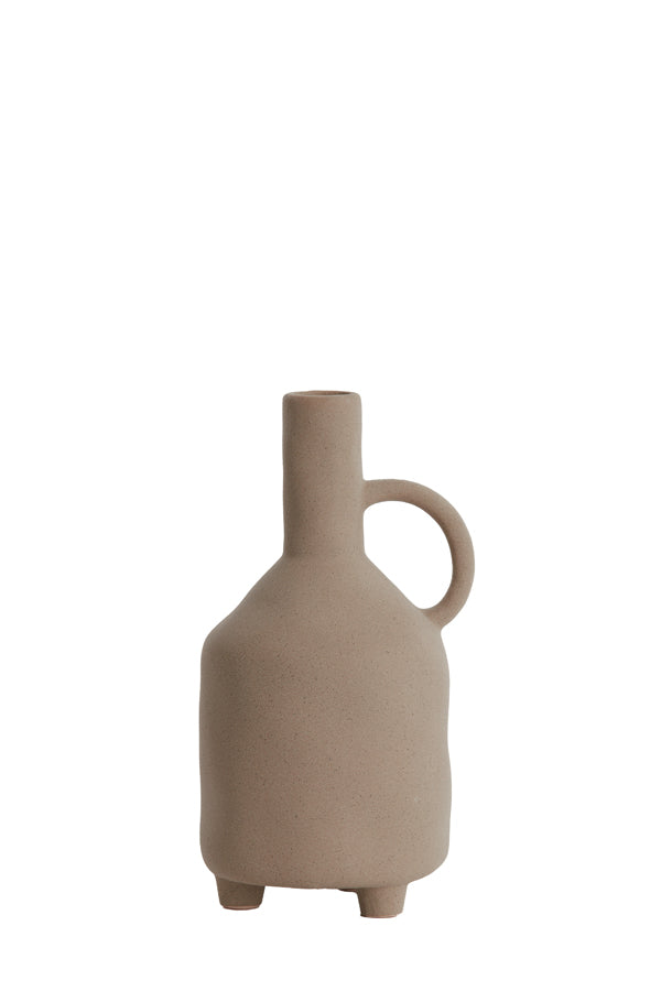 Light & Living Accessories Vase deco 14,5x13x27,5 cm JONAI ceramics matt brown House of Isabella UK