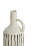 Light & Living Accessories Vase deco 14,5x13x27,5 cm JONAI ceramics matt cream-black House of Isabella UK