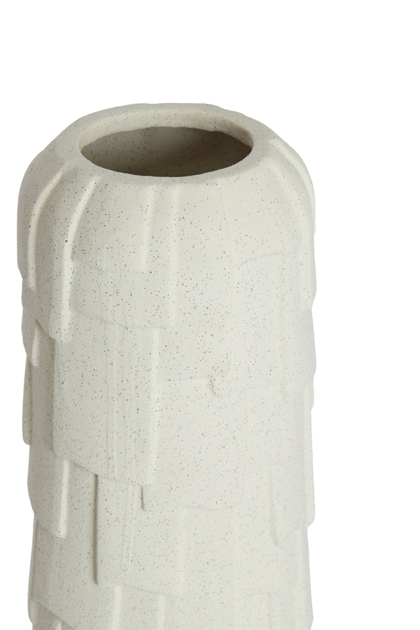 Light & Living Accessories Vase deco 14,5x42 cm LEIMA ceramics matt cream House of Isabella UK