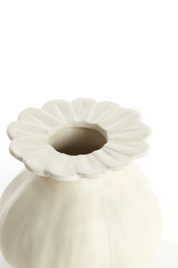 Light & Living Accessories Vase deco 14x13 cm REWA ceramics cream House of Isabella UK