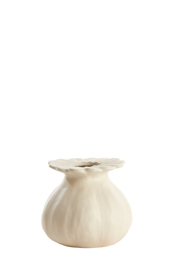 Light & Living Accessories Vase deco 14x13 cm REWA ceramics cream House of Isabella UK