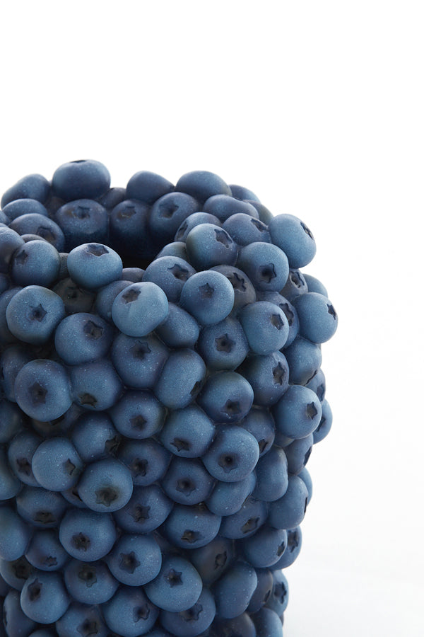 Light & Living Accessories Vase deco 14x16,5 cm BERRIES dark blue House of Isabella UK