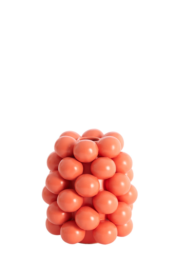 Light & Living Accessories Vase deco 14x17,5 cm BOYANG ceramics matt coral House of Isabella UK