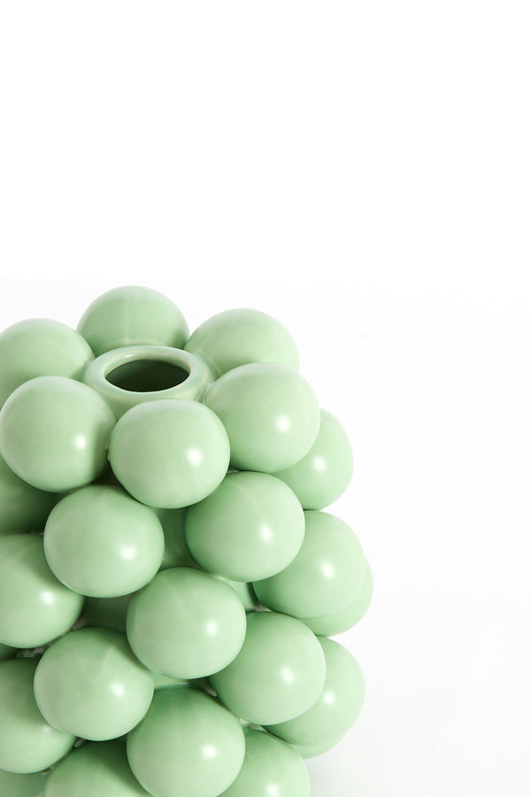 Light & Living Accessories Vase deco 14x17,5 cm BOYANG ceramics matt mint green House of Isabella UK