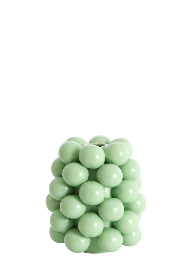 Light & Living Accessories Vase deco 14x17,5 cm BOYANG ceramics matt mint green House of Isabella UK