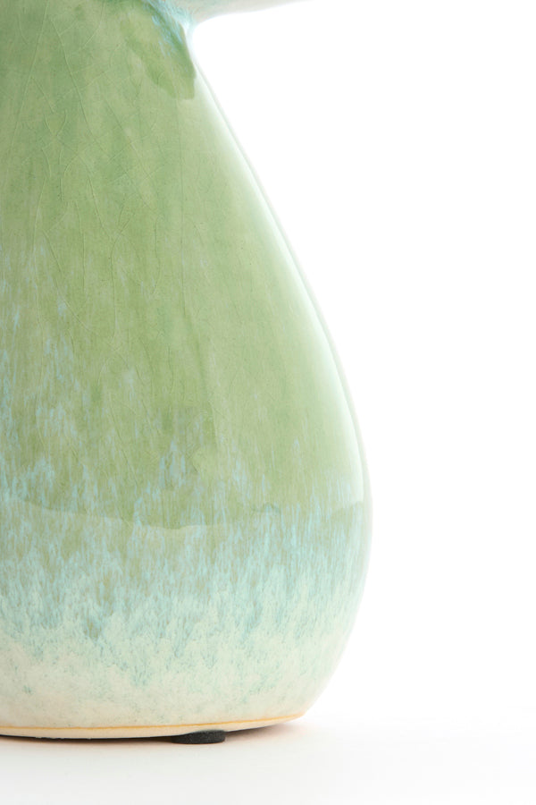 Light & Living Accessories Vase deco 14x24 cm CULLA ceramics green+light blue House of Isabella UK