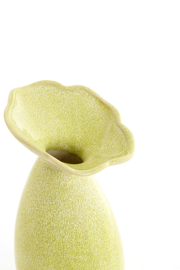 Light & Living Accessories Vase deco 14x24 cm CULLA ceramics light green House of Isabella UK
