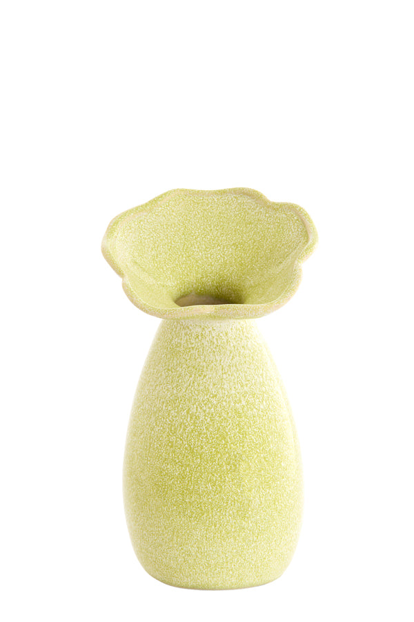 Light & Living Accessories Vase deco 14x24 cm CULLA ceramics light green House of Isabella UK