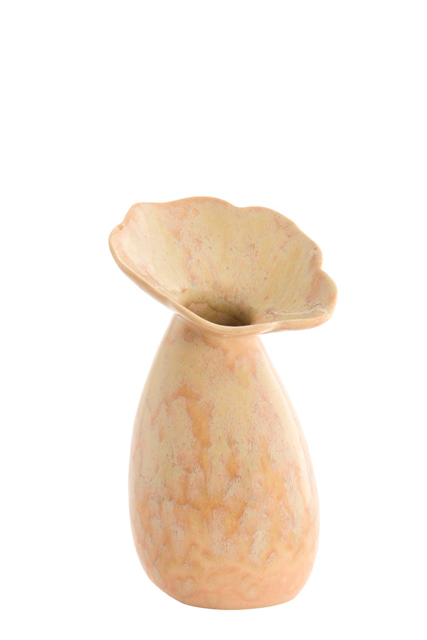 Light & Living Accessories Vase deco 14x24 cm CULLA ceramics light peach House of Isabella UK