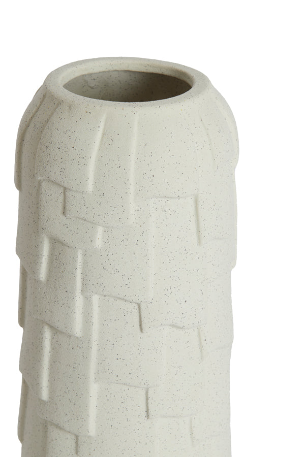 Light & Living Accessories Vase deco 14x34,5 cm LEIMA ceramics matt cream House of Isabella UK