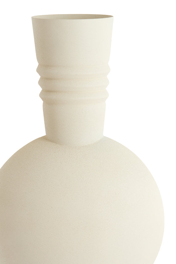 Light & Living Accessories Vase deco 14x40 cm KAVANSI matt cream House of Isabella UK