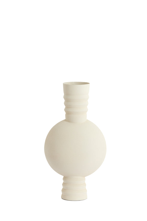Light & Living Accessories Vase deco 14x40 cm KAVANSI matt cream House of Isabella UK