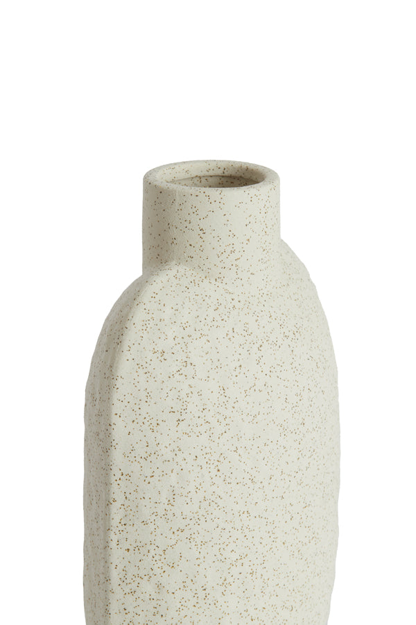 Light & Living Accessories Vase deco 15,5x10x28,5 cm NAMTU ceramics matt cream House of Isabella UK