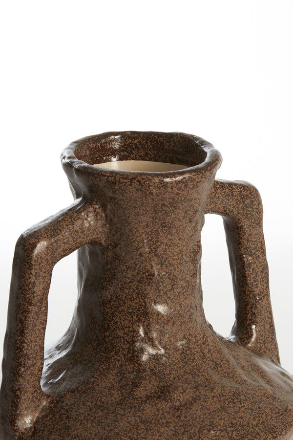Light & Living Accessories Vase deco 15,5x19,5 cm TICINO ceramics dark brown House of Isabella UK