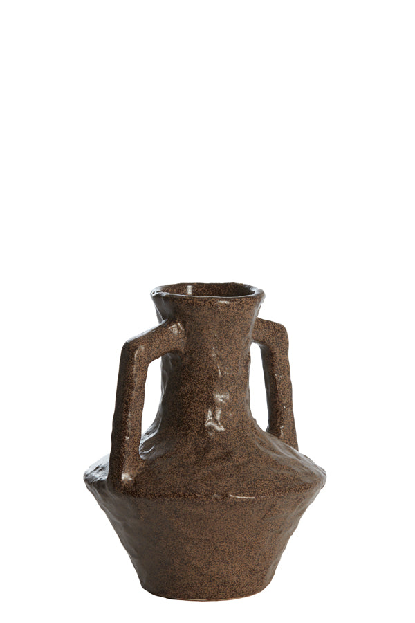 Light & Living Accessories Vase deco 15,5x19,5 cm TICINO ceramics dark brown House of Isabella UK