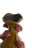 Light & Living Accessories Vase deco 15,5x26 cm ODALI ceramics green+dark pink House of Isabella UK