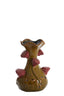 Light & Living Accessories Vase deco 15,5x26 cm ODALI ceramics green+dark pink House of Isabella UK