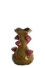 Light & Living Accessories Vase deco 15,5x26 cm ODALI ceramics green+dark pink House of Isabella UK