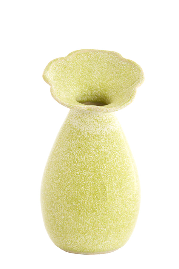Light & Living Accessories Vase deco 15,5x29 cm CULLA ceramics light green House of Isabella UK