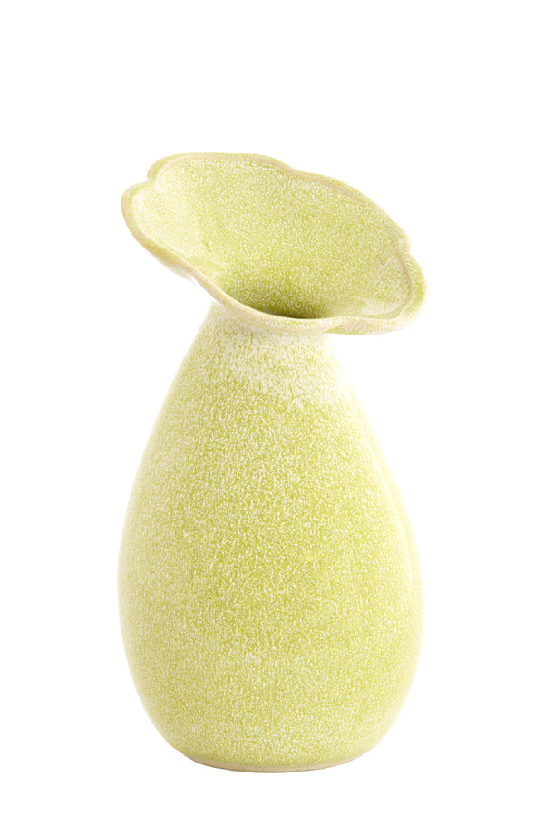 Light & Living Accessories Vase deco 15,5x29 cm CULLA ceramics light green House of Isabella UK